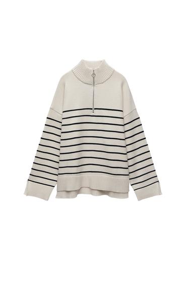 STRIPED KNIT SWEATER