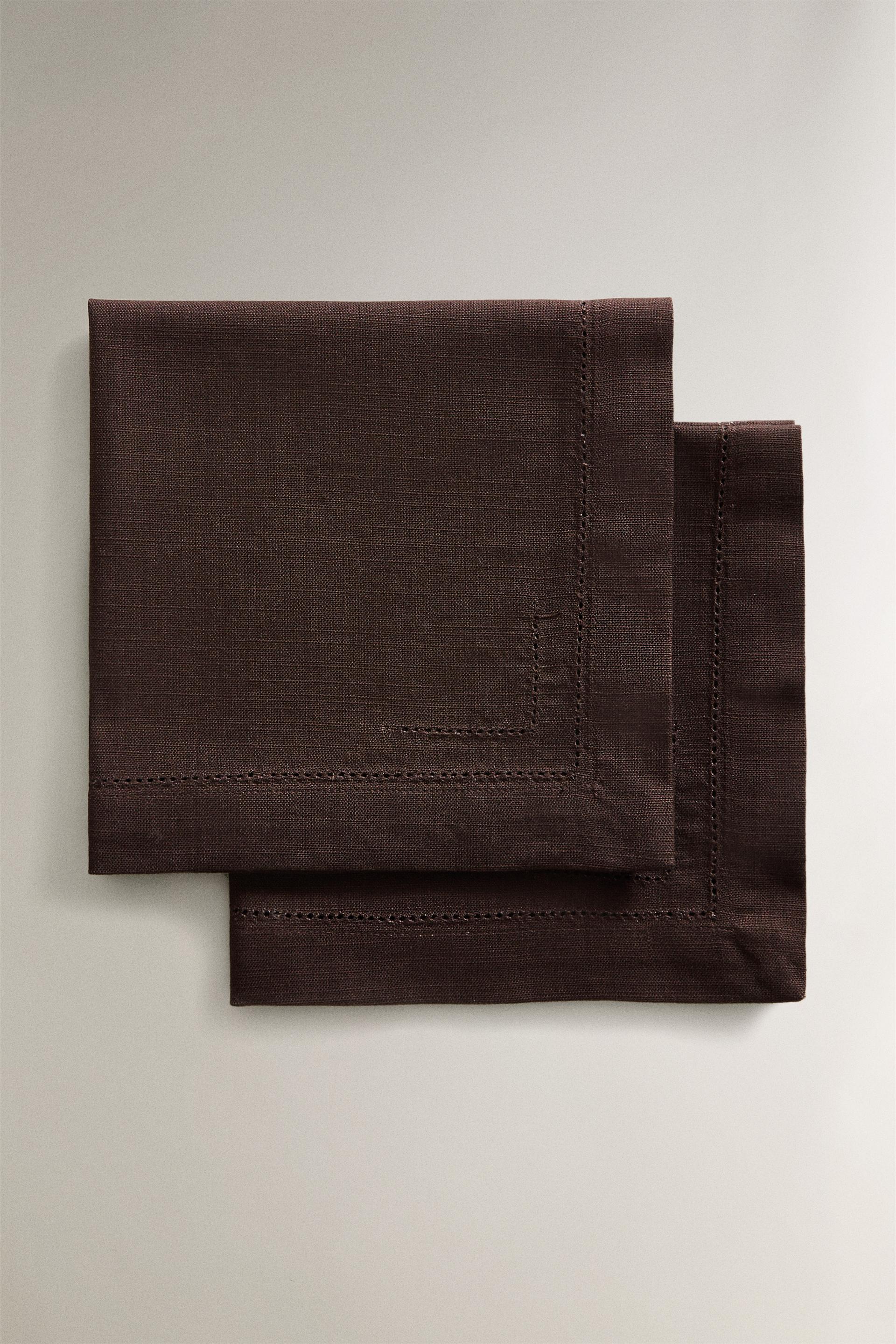 HEMSTITCHED COTTON NAPKIN PACK (PACK OF 2)