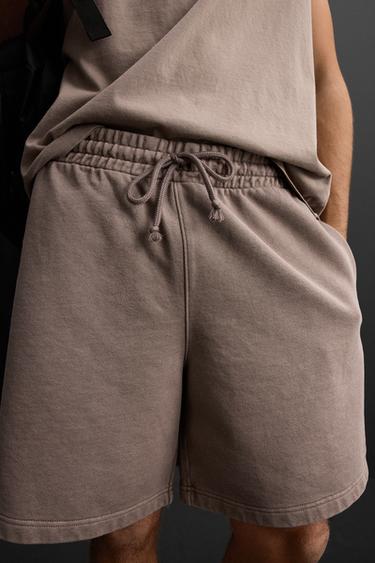 SHORT DE JOGGING - Bordeaux de Zara - Image 4