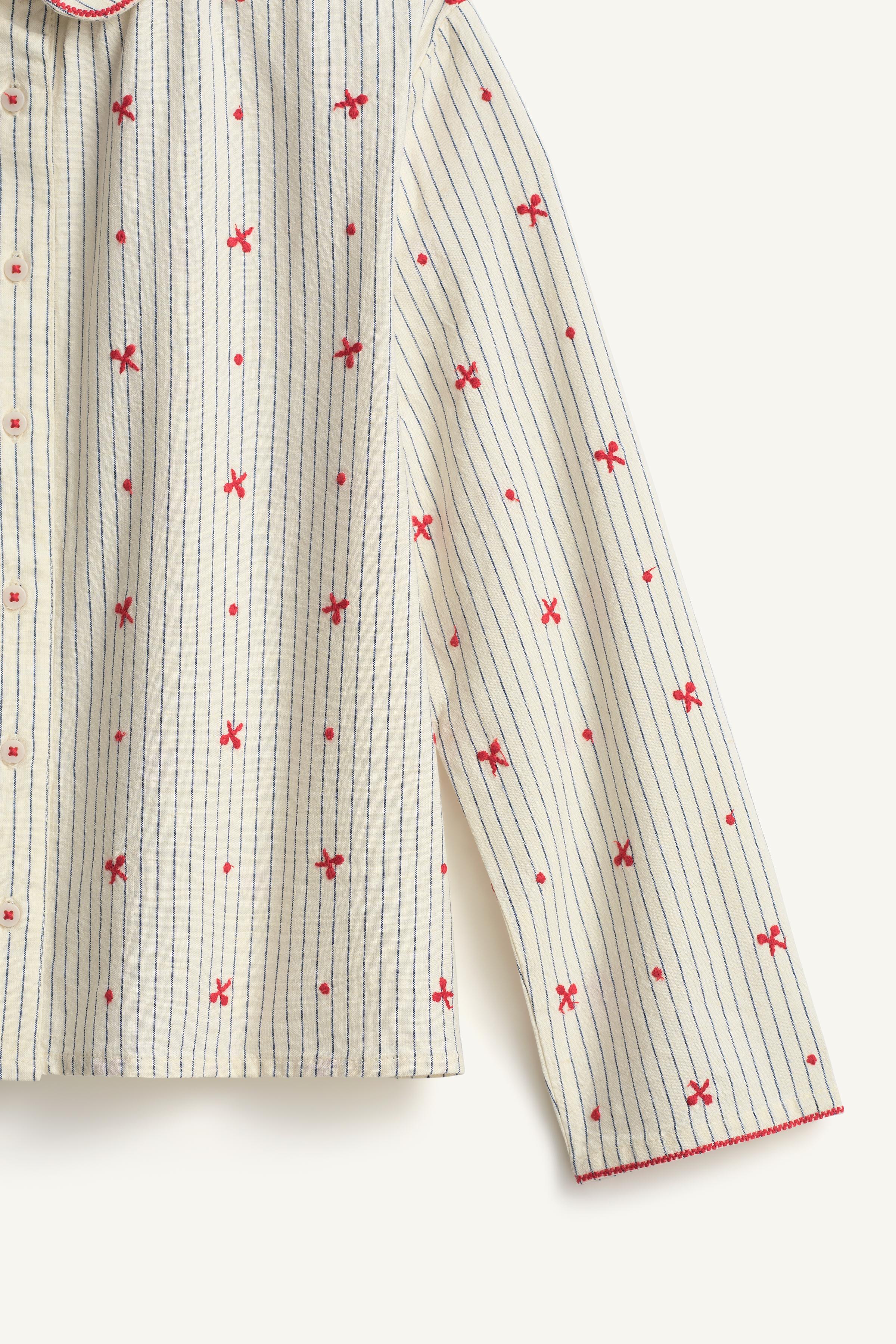 STRIPED AND EMBROIDERED LIMITED EDITION SHIRT
