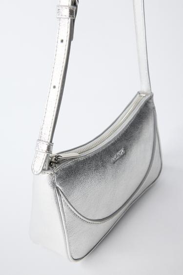 SAC BANDOULIÈRE MÉTALLISÉ - Argent de Zara - Image 2