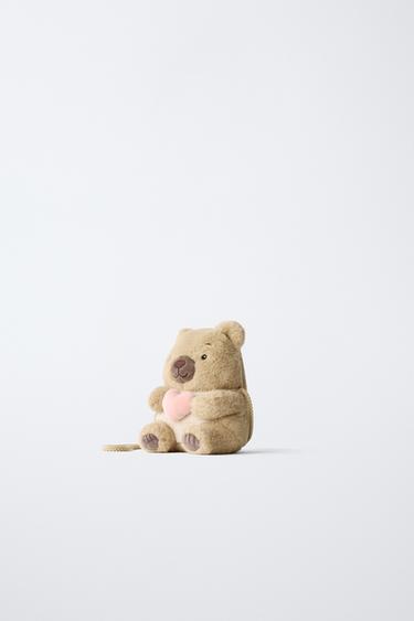 SAC BANDOULIÈRE OURS CŒUR - Marron camel de Zara - Image 1