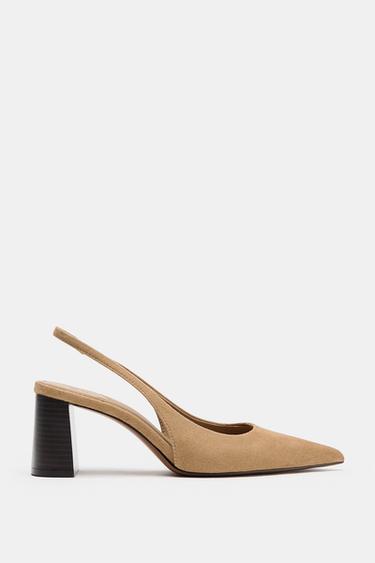 SLINGBACK-HÆLSKO - Sandfarvet fra Zara - Billede 0