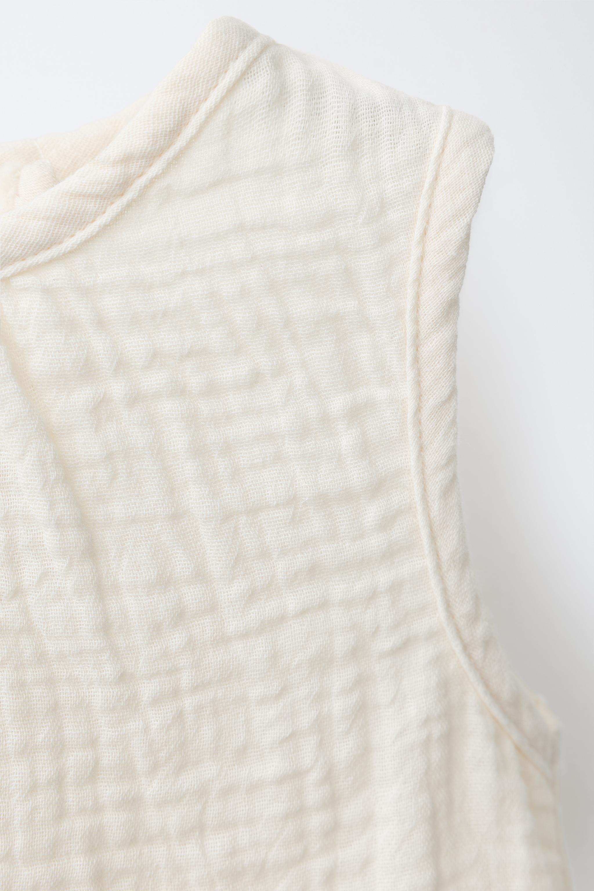 Zara TEXTURED LACE BLOUSE — фото 4