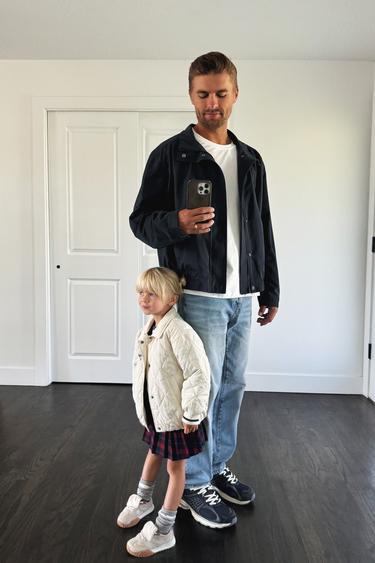 Zara PLAID BOX PLEAT SKIRT - Red / Black