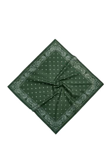 PAISLEY PRINT BANDANA - Green by Zara