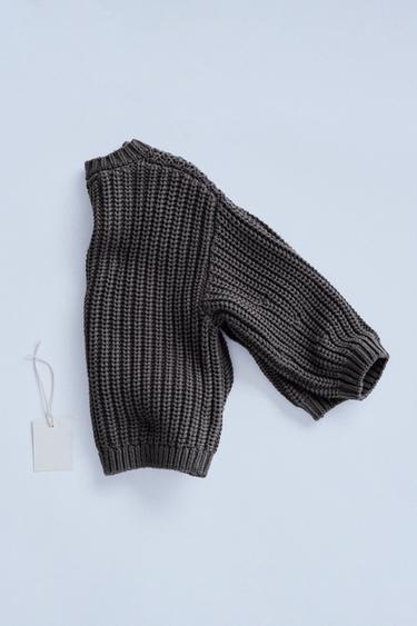 ZARA TIMELESZ  - CHUNKY KNIT CARDIGAN - Grey by Zara - Image 1