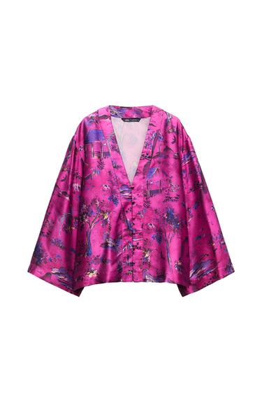 PRINTED KIMONO SHIRT