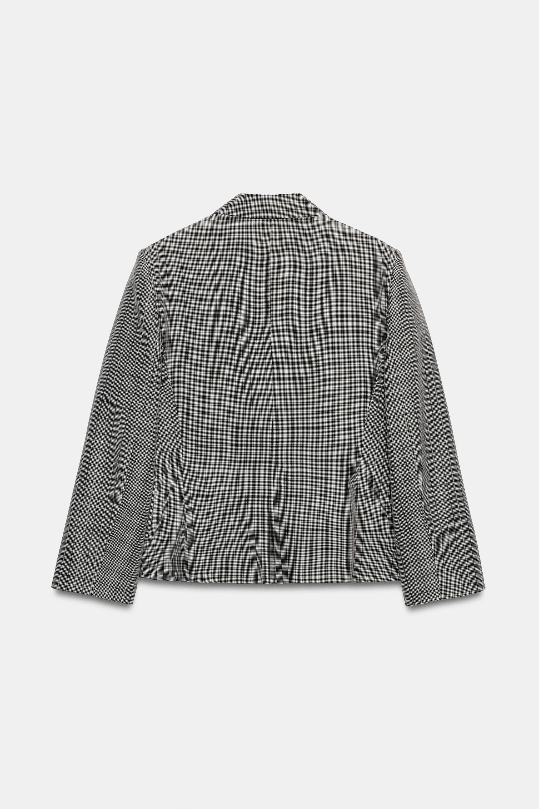 ZW COLLECTION PLAID BLAZER