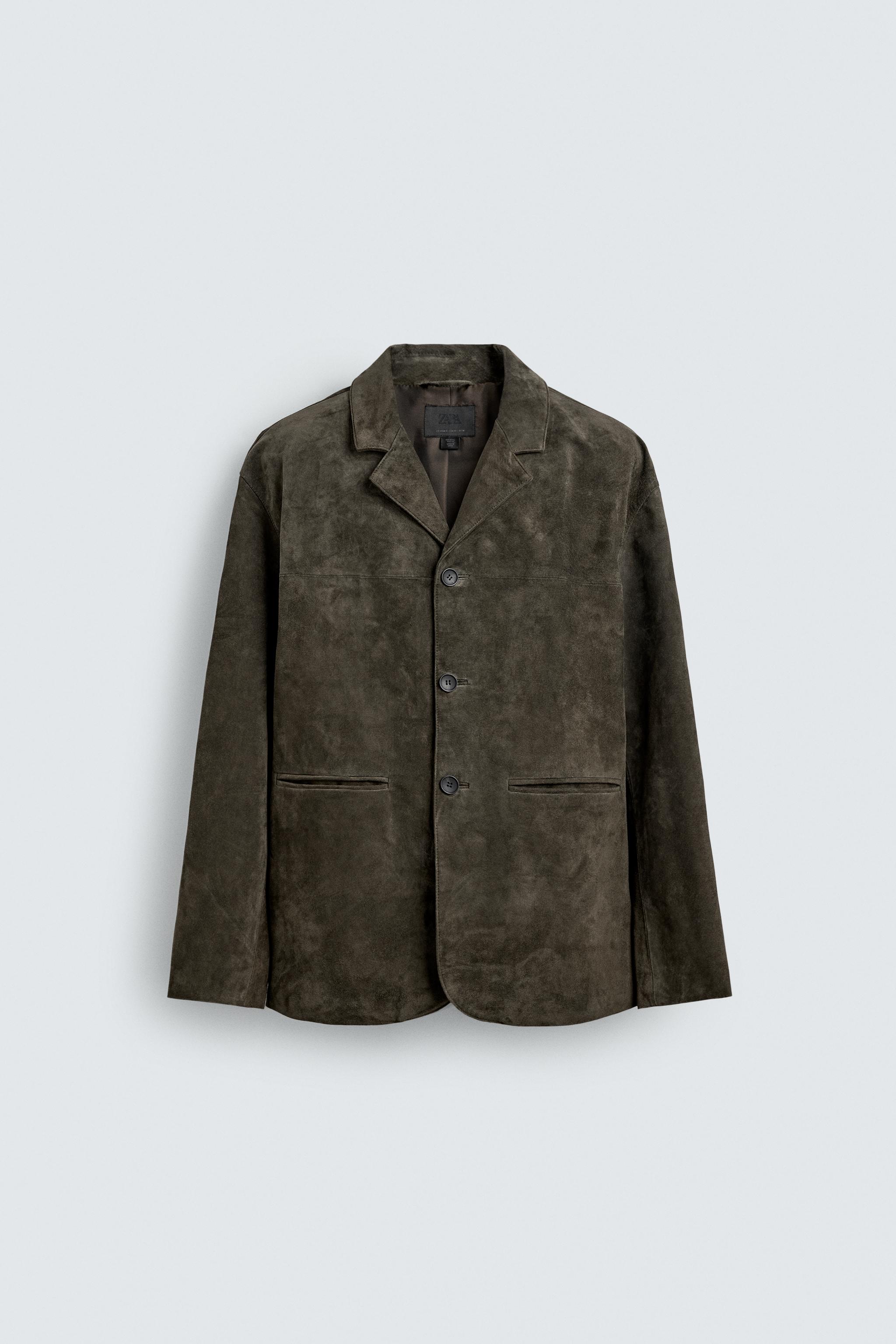 SUEDE LEATHER BLAZER