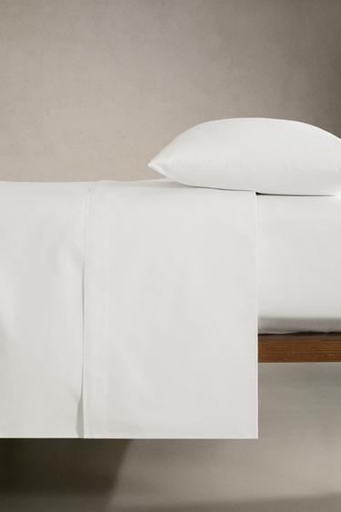 HOUSSE DE COUETTE PERCALE DE COTON (500 FILS) - Blanc de Zara - Image 2