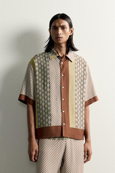 قميص منسدل بطبعات ممزوجة LIMITED EDITION - مطبوع الخاص بـ Zara