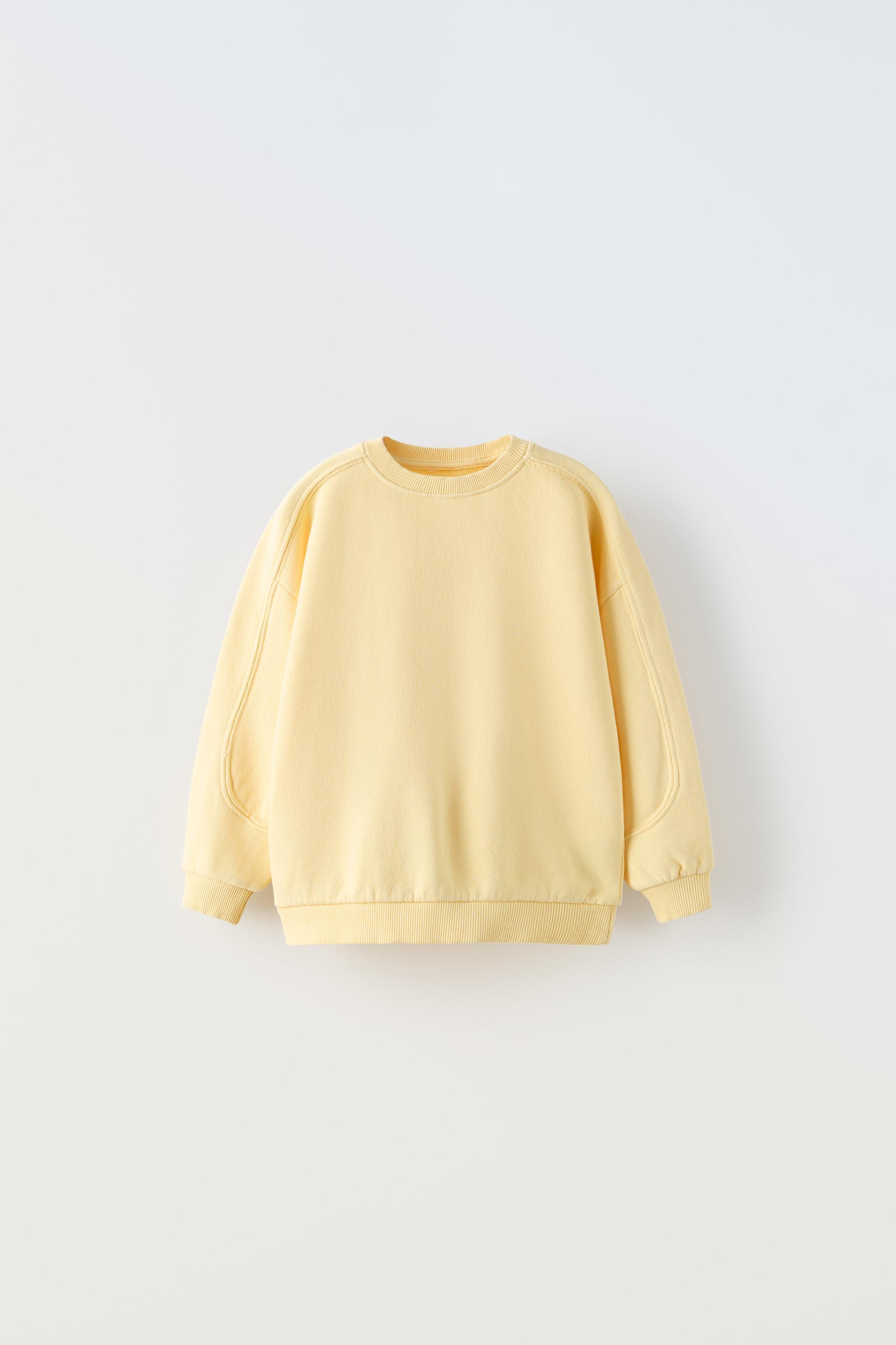 Light yellow crewneck clearance sweatshirt