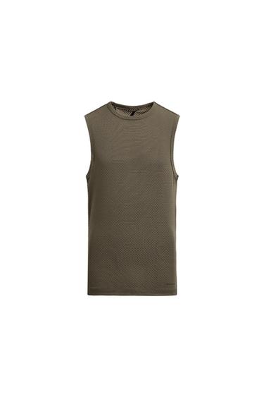 THERMISCH TANKTOP GRAVEL - Taupe van Zara