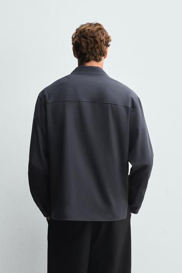 VISCOSE POLO SHIRT - Blue grey by Zara - Image 2