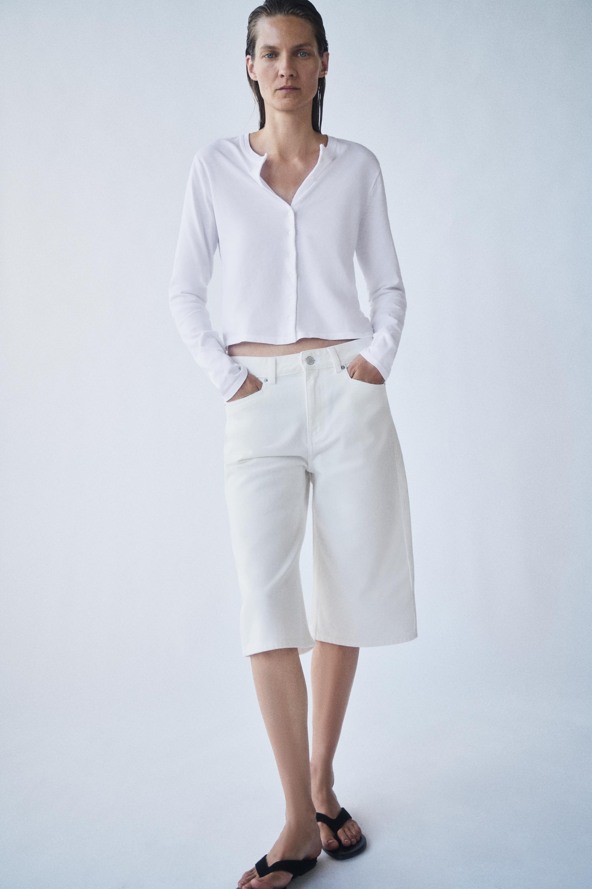 ZW COLLECTION MID-RISE DENIM SHORTS