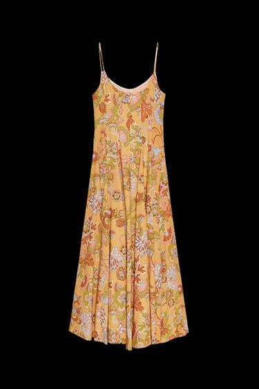 VESTIDO ESTAMPADO FLORES ZW COLLECTION - Multicolor de Zara