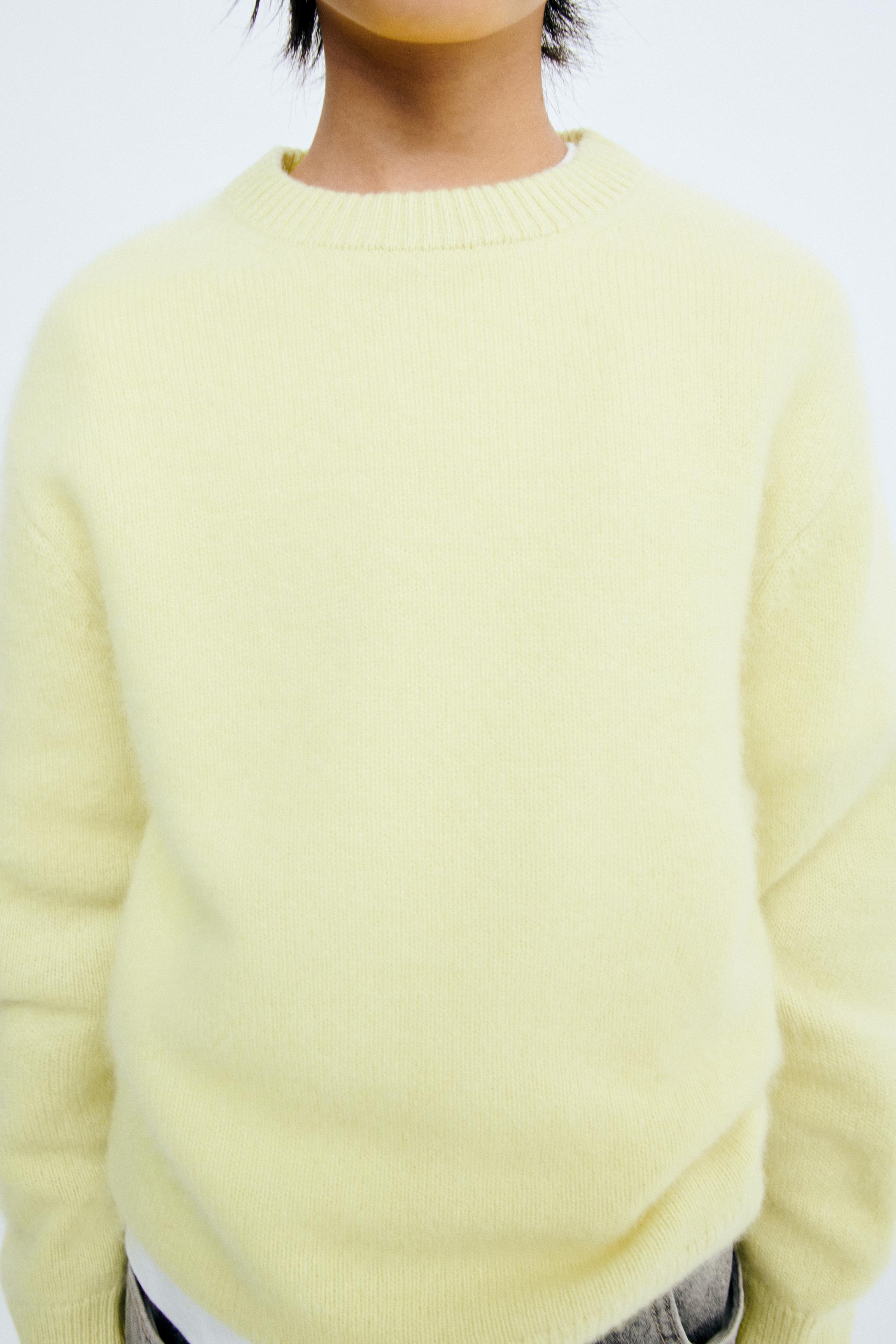 STORIESZ - 100% CASHMERE KNIT JUMPER — Yellow