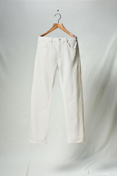 JEAN DROIT AARON LEVINE X ZARA - Blanc de Zara