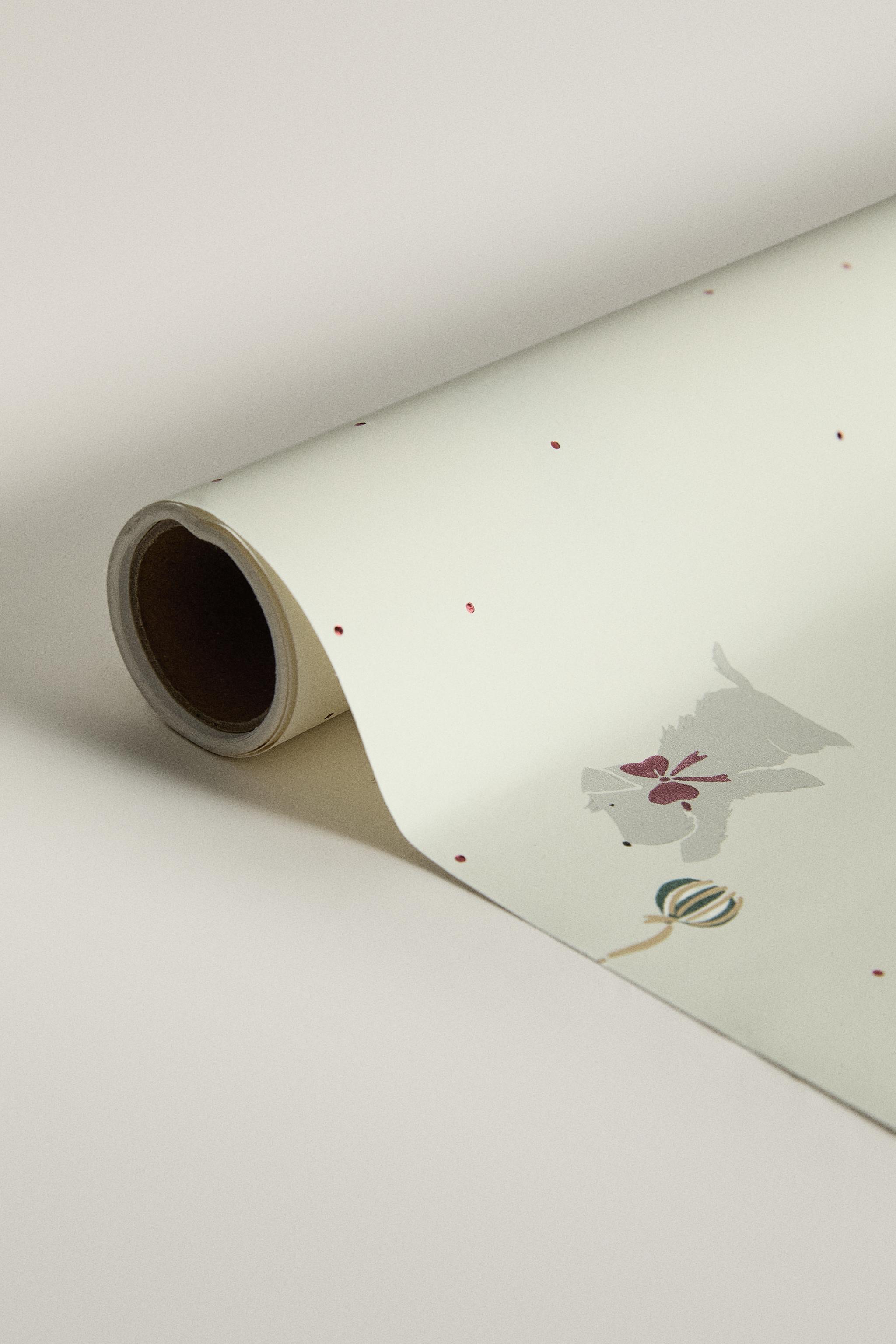 PAPIER CADEAU CHIENS NOËL