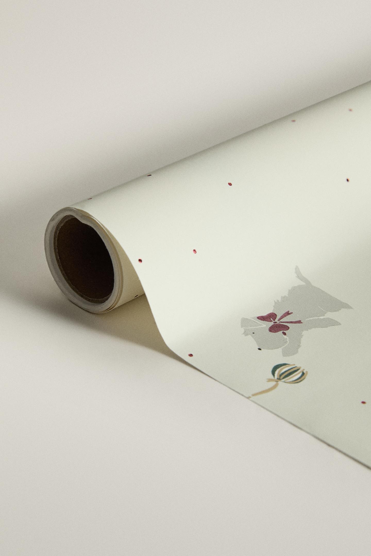 Zara Christmas Dog Print Gift Wrap, цвет: Разноцветный — фото 3
