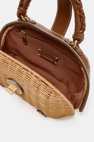 RIGID MINI CROSSBODY BAG - camel by Zara - Image 4