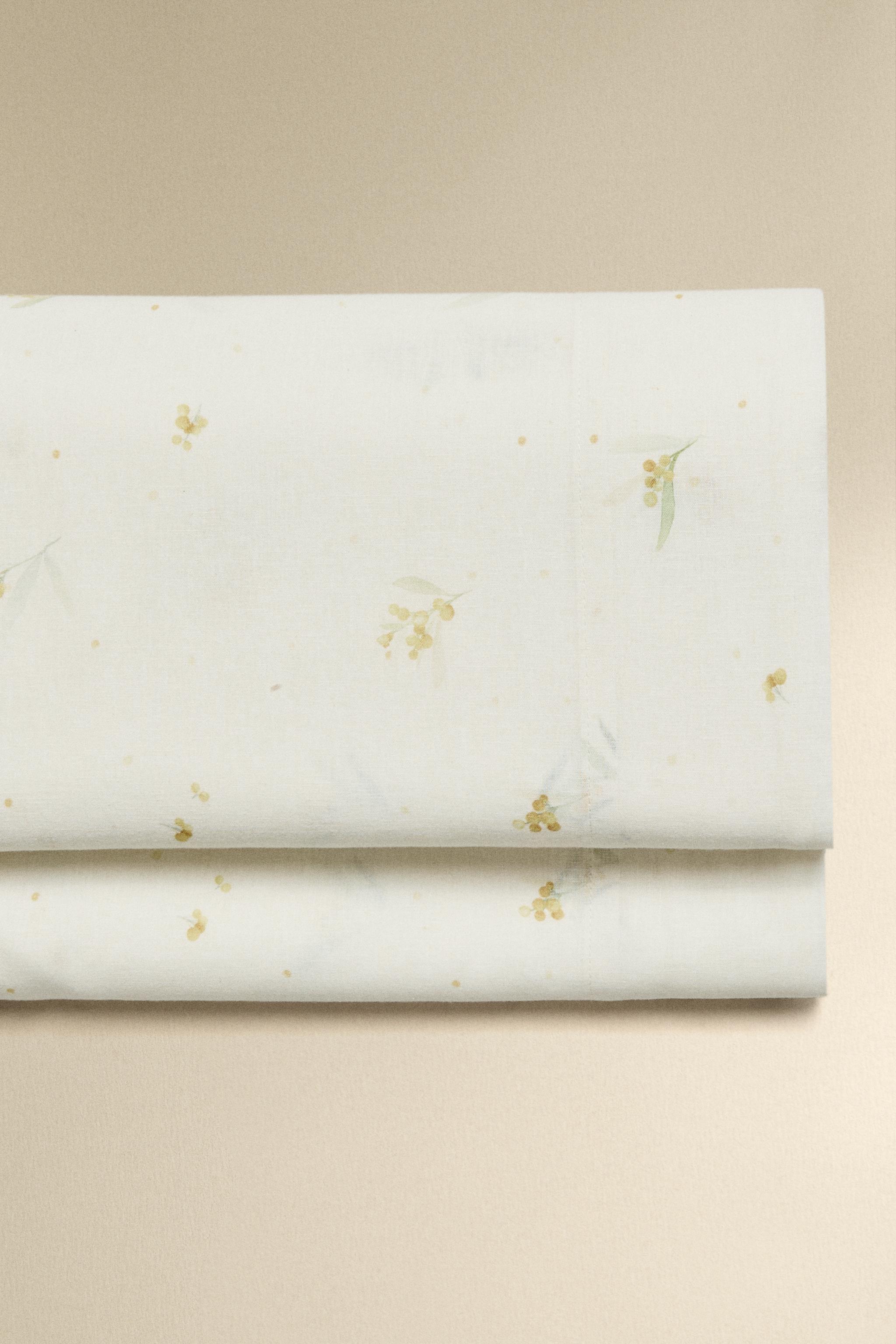 MIMOSA LINEN AND COTTON FLAT SHEET