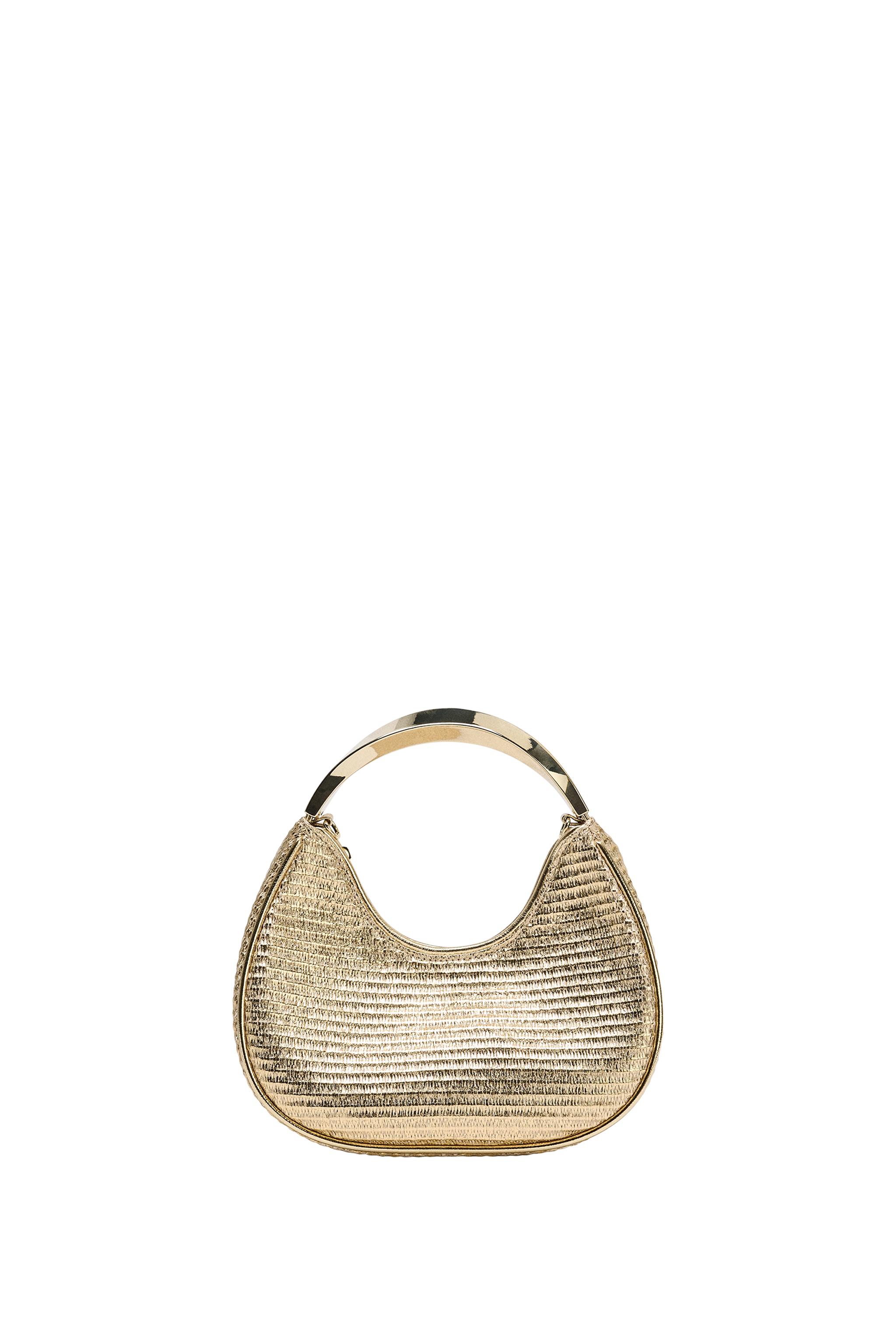 BAG WITH METALLIC HANDLE DETAIL