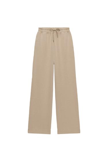 PANTALÓN INTERLOCK EFECTO LAVADO - Visón de Zara