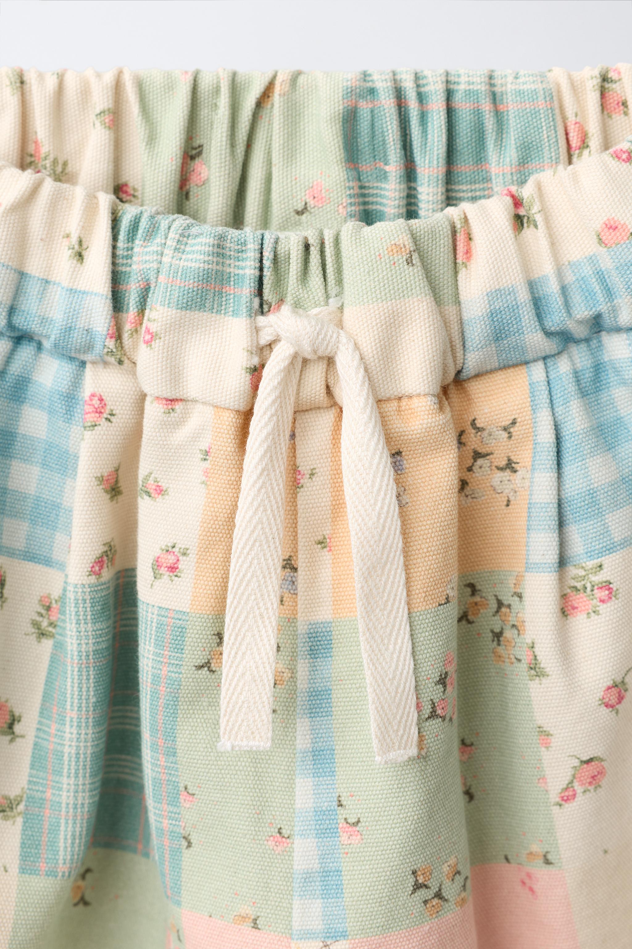 Детские брюки Zara PATCHWORK BALLOON PANTS — фото 4
