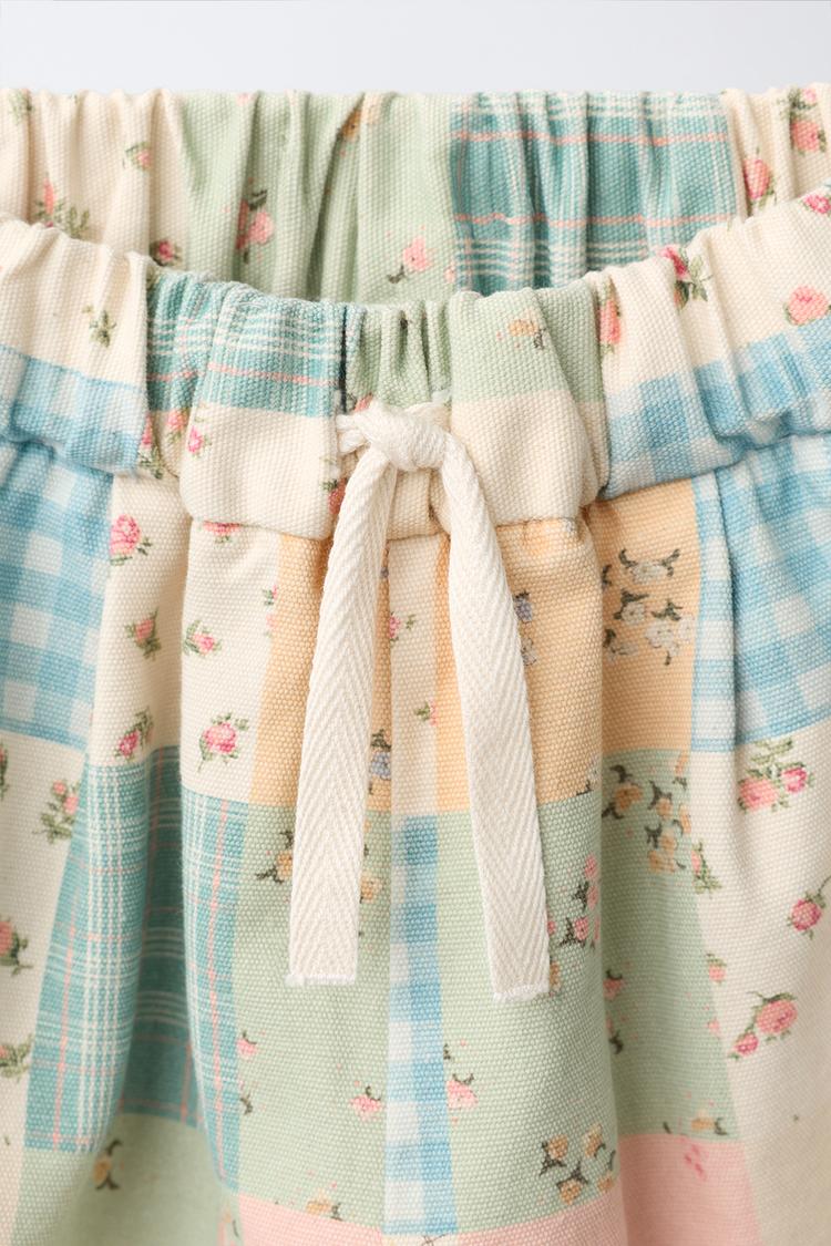 Pantalones globo de patchwork 4