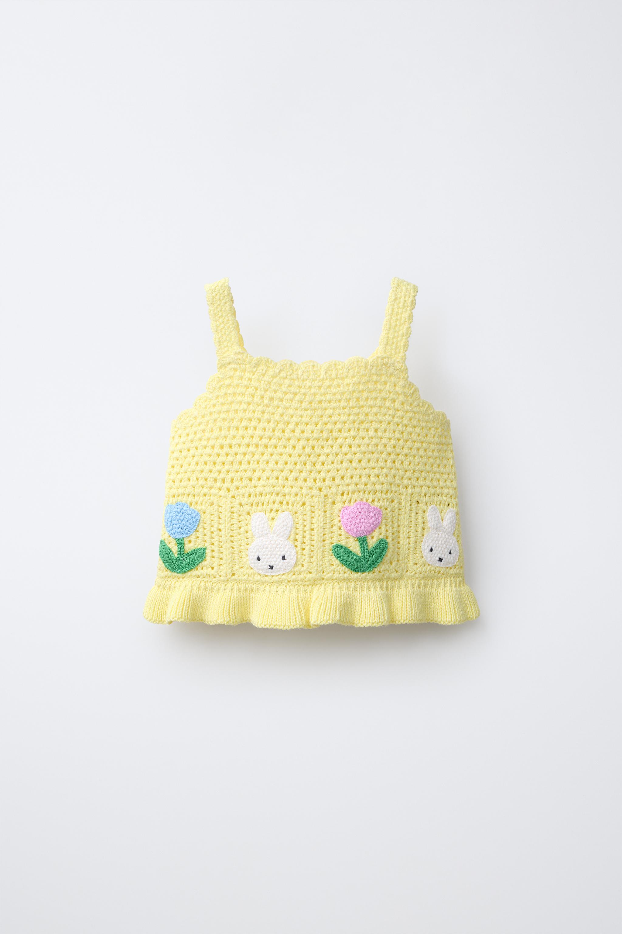 MIFFY™ MERCIS BV © CROCHET TOP — Pastel yellow