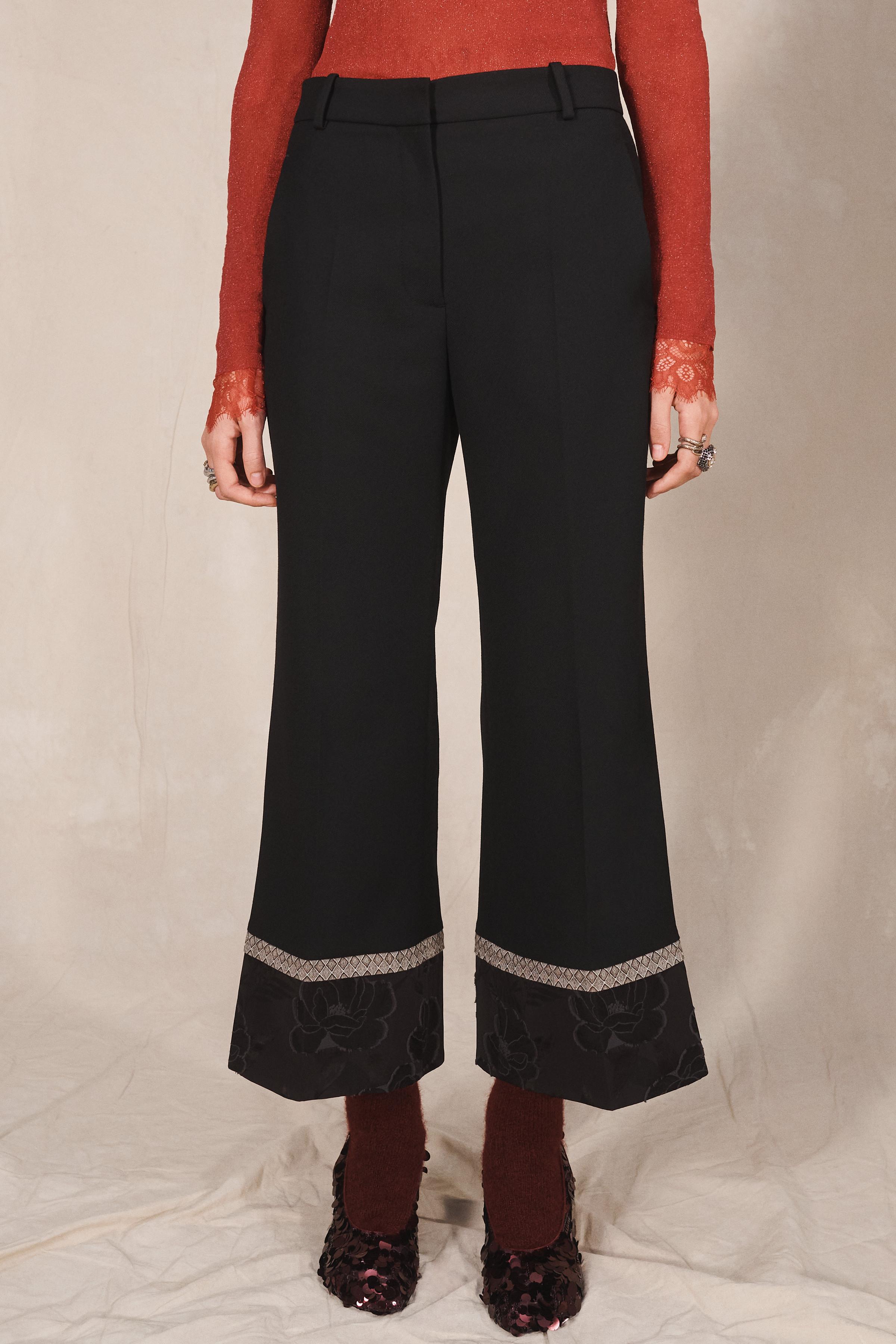 LIMITED EDITION CONTRAST JACQUARD PANTS