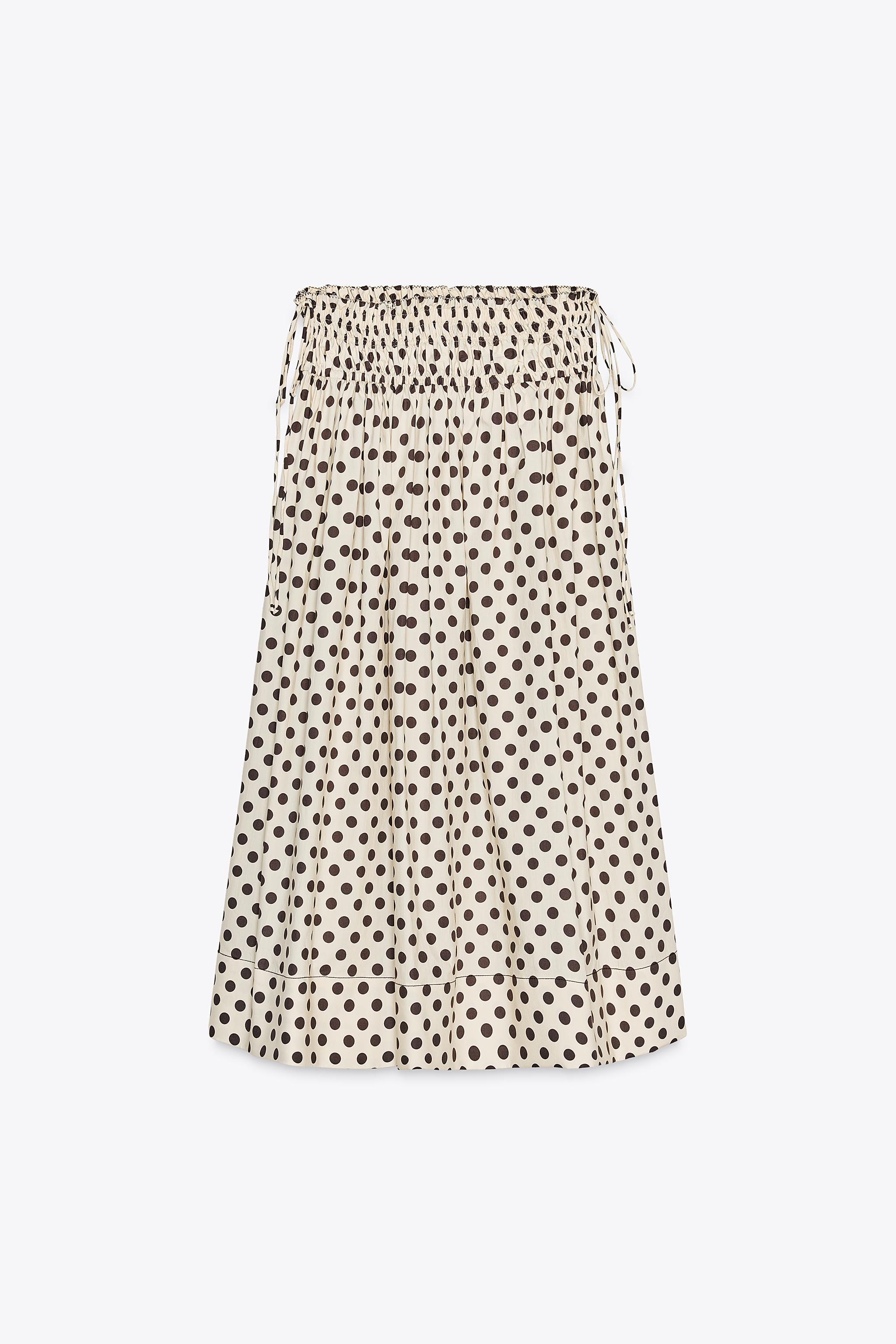 JUPE MIDI À POIS ZW COLLECTION