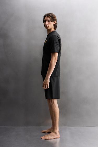 SURF GRAPHIC PRINT T-SHIRT - Black by Zara - Image 3