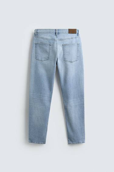 BASIC SLIM FIT JEANS - Light blue by Zara - Image 7