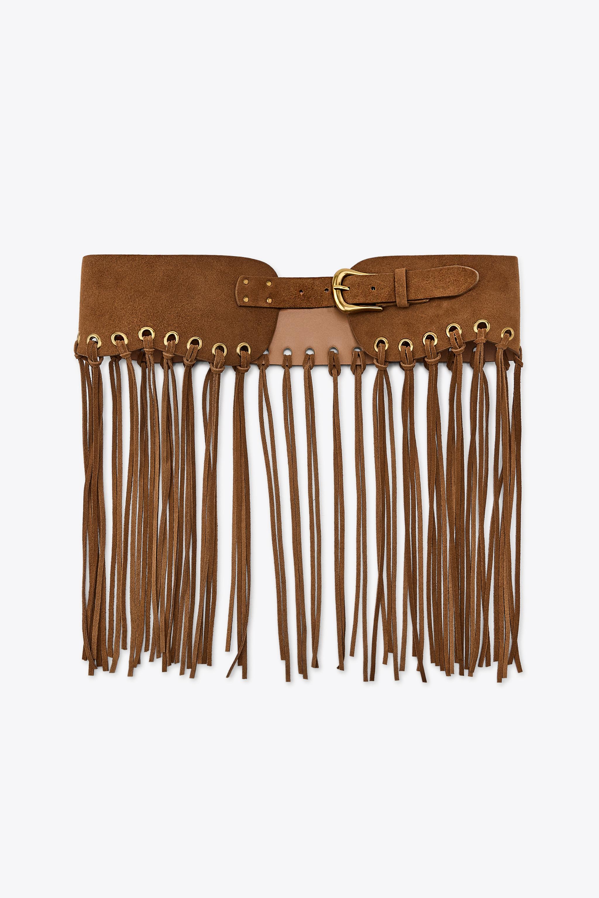 【新品・未使用】ZARA / ダメージエフェクト スタッズサッシュベルト A&M様専用となります。ZARA ダメージエフェクト スタッズ