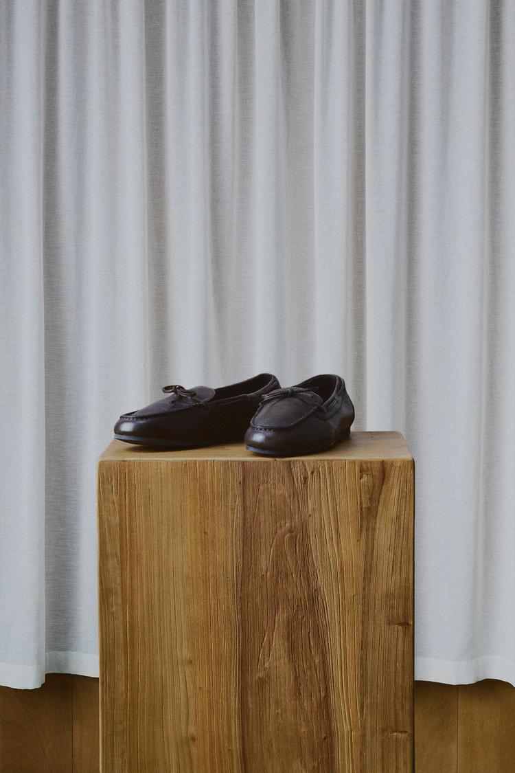 Mocasin piel lazo aaron levine x zara