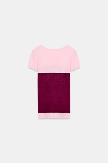 SUPIMA® DOUBLE EFFECT T-SHIRT - Burgundy by Zara - Image 5