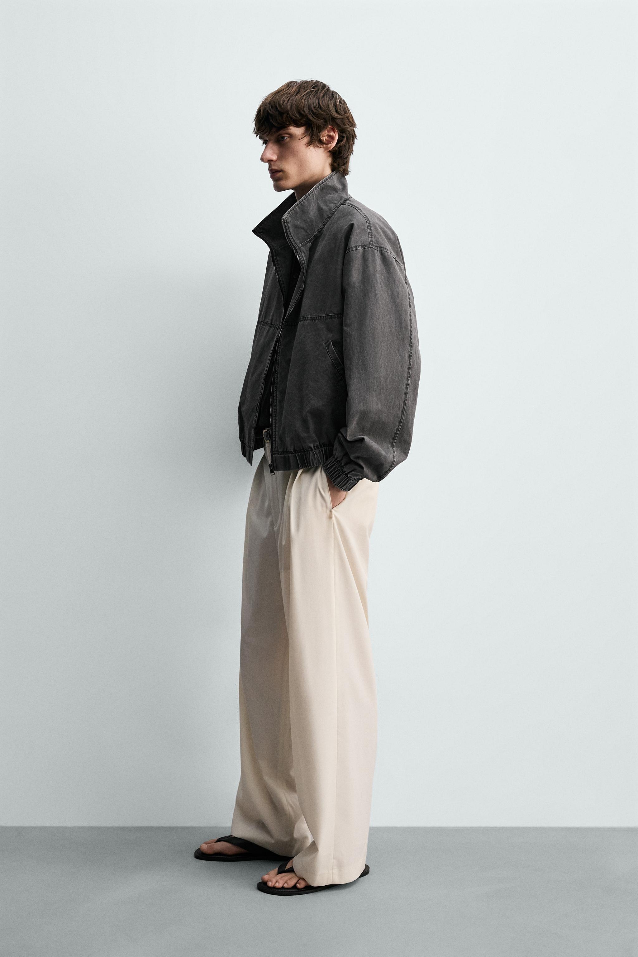 BLOUSON DÉLAVÉ COUPE COURTE