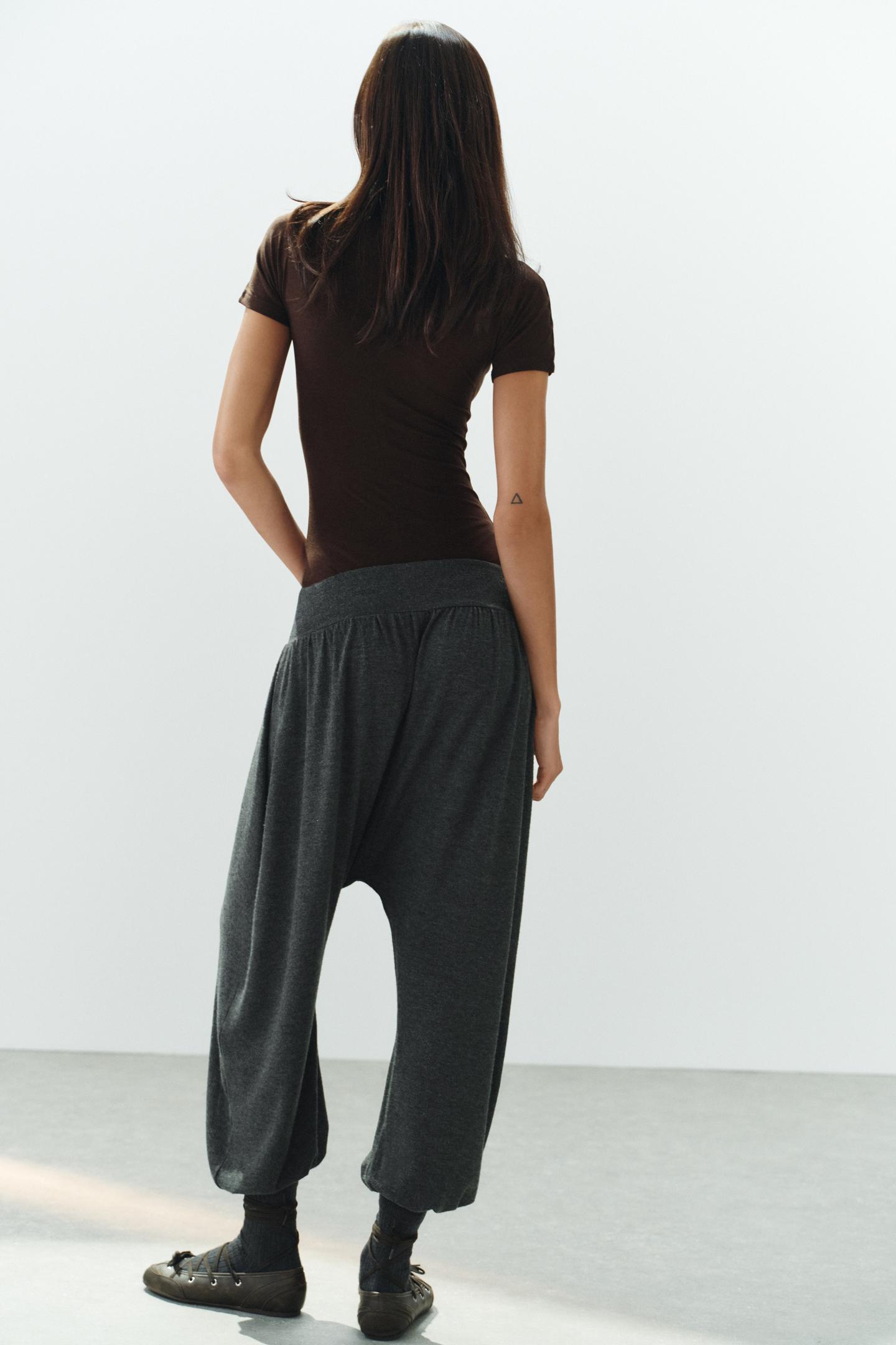 Боди, короткий рукав — Zara, цвет: Тёмный коричневый — фото 4