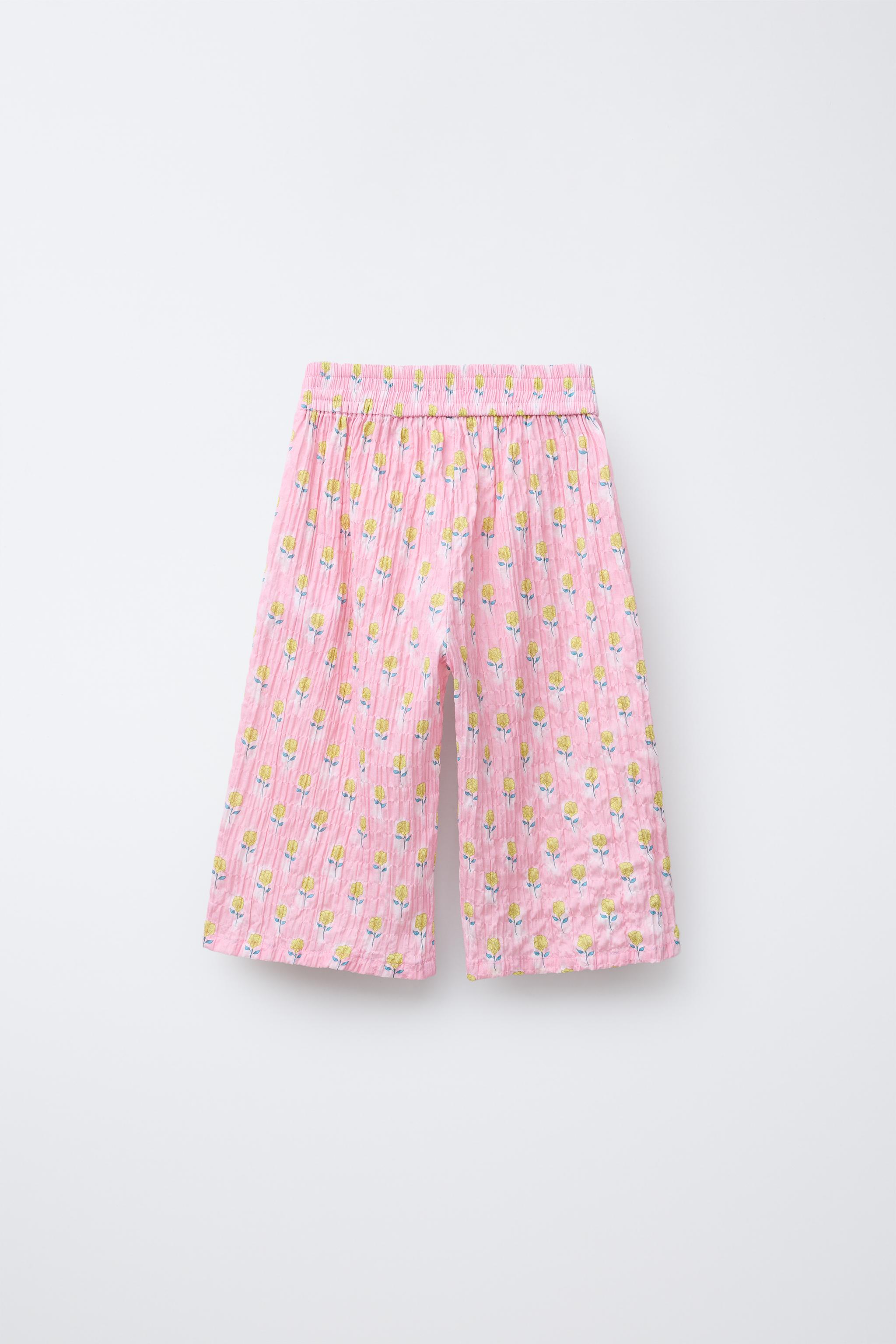 PANTALON JUPE-CULOTTE IMPRIMÉ FLEURS