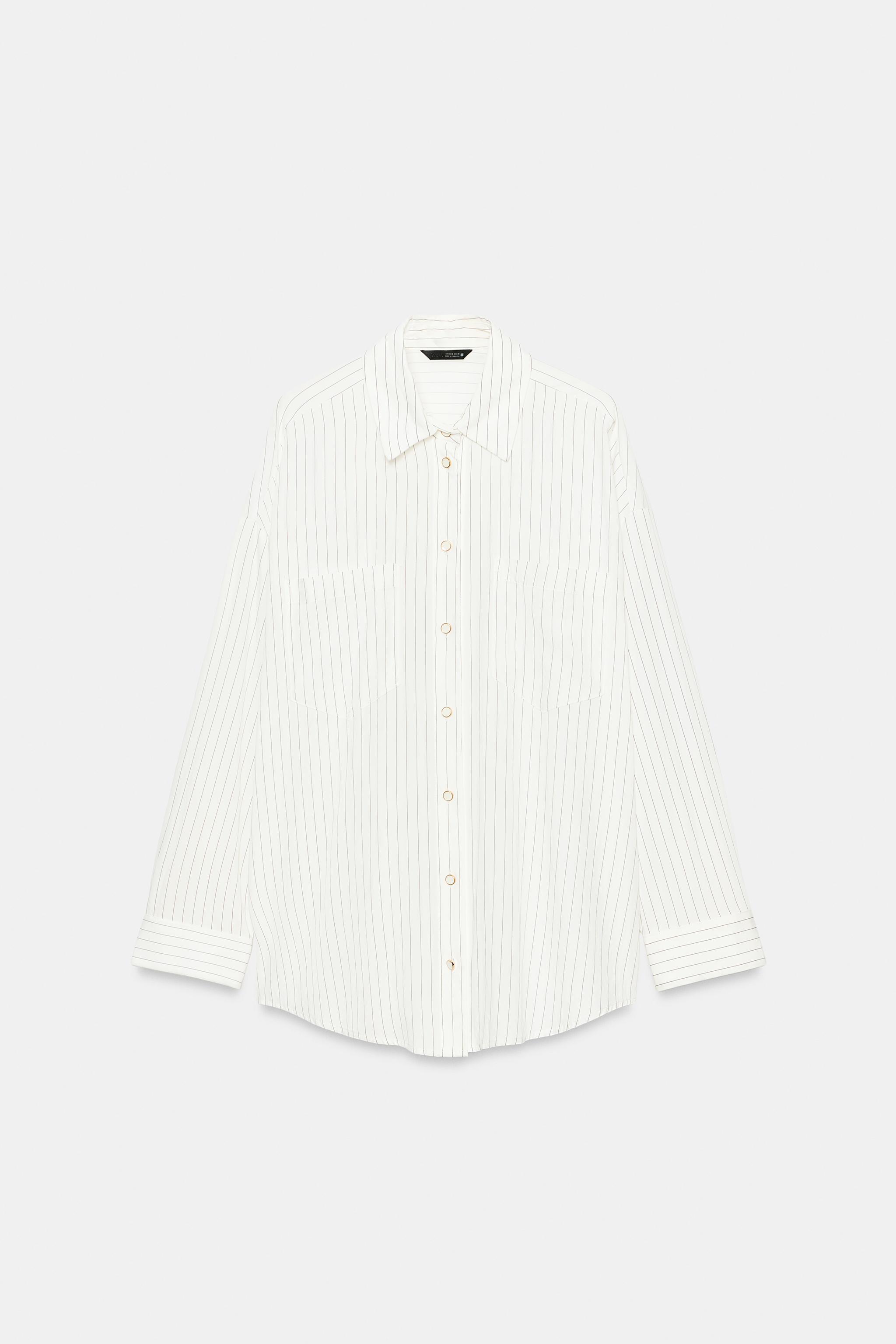 Zara STRIPED SHIRT — фото 8