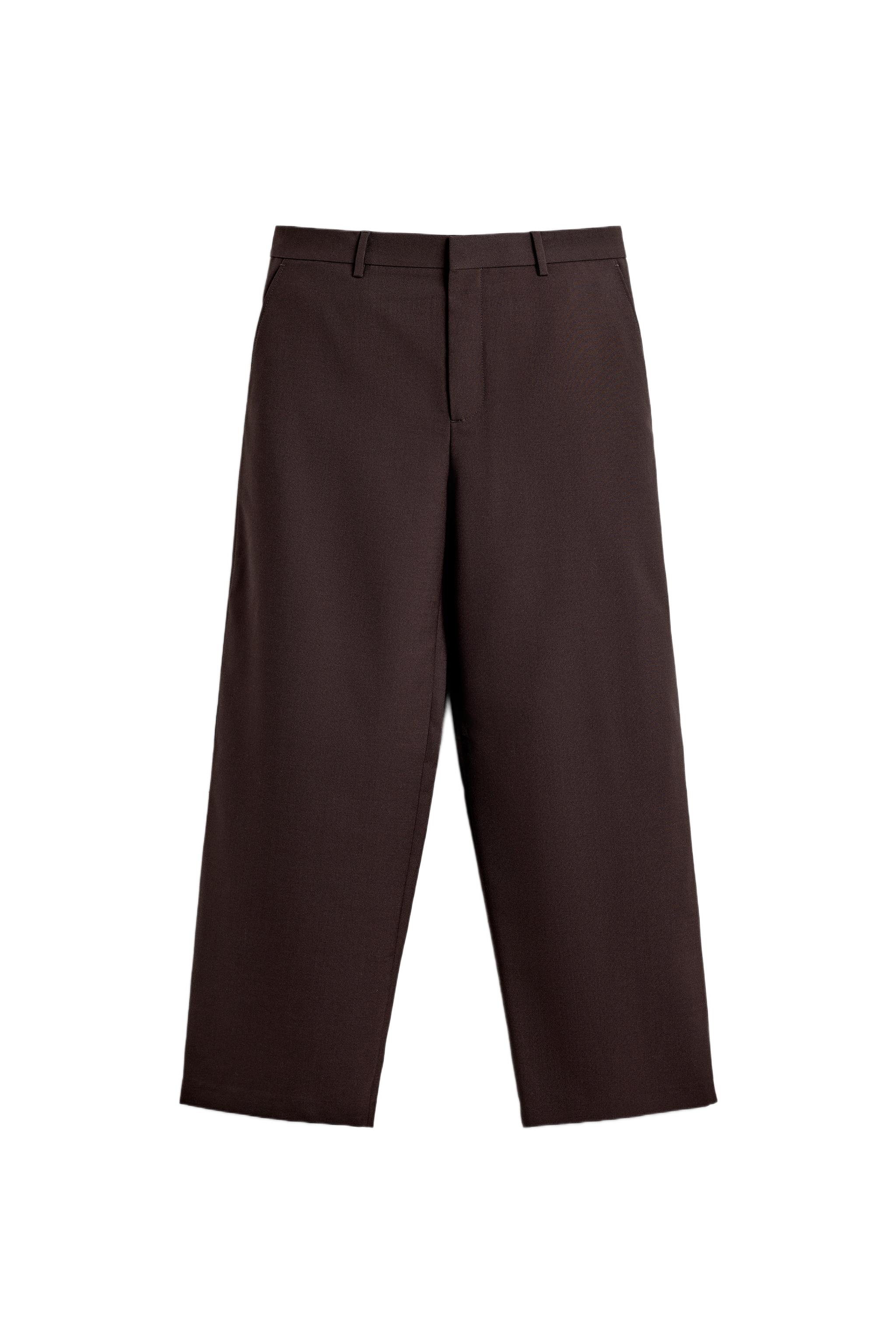 ウールスーツパンツ - ダークブラウン | ZARA Japan / 日本