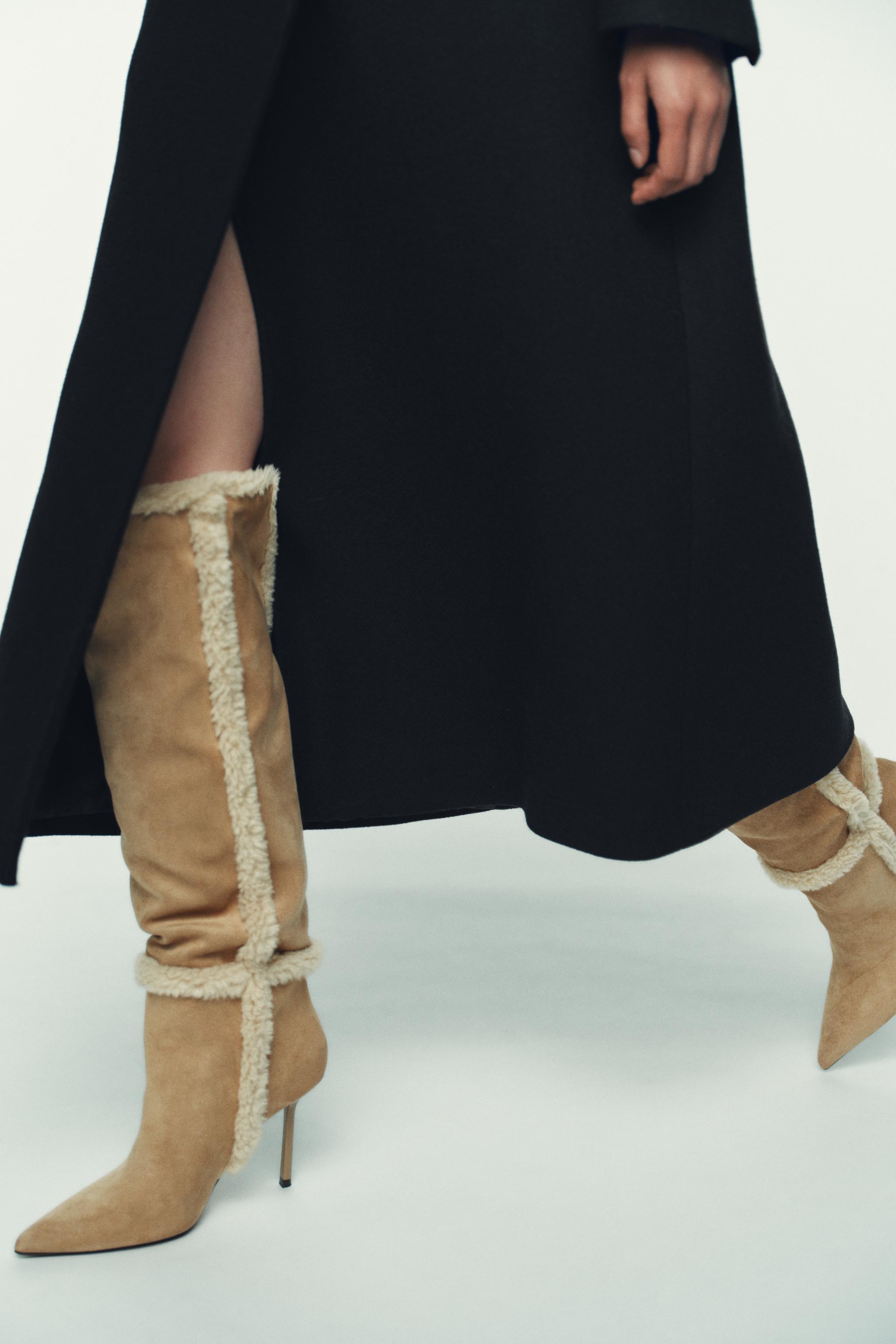 COMBINATION HEEL BOOTS - Light beige | ZARA Ireland