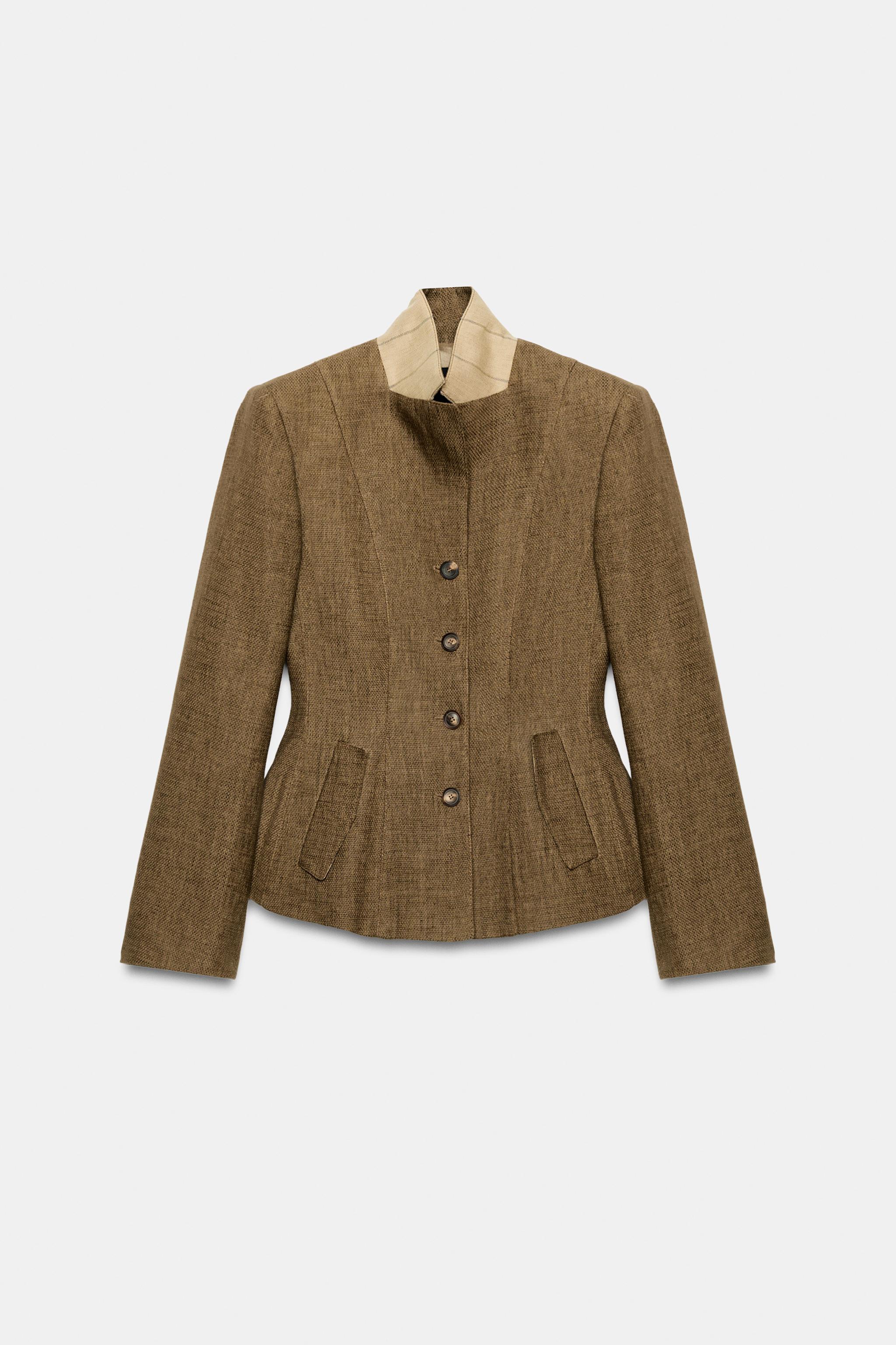 ZW COLLECTION LINEN BLEND BLAZER