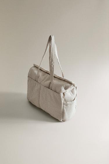 GINGHAM MATERNITY BAG - Grey by Zara
