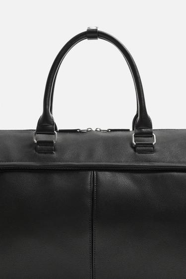 TEXTURED TRAVEL BAG - Black by Zara