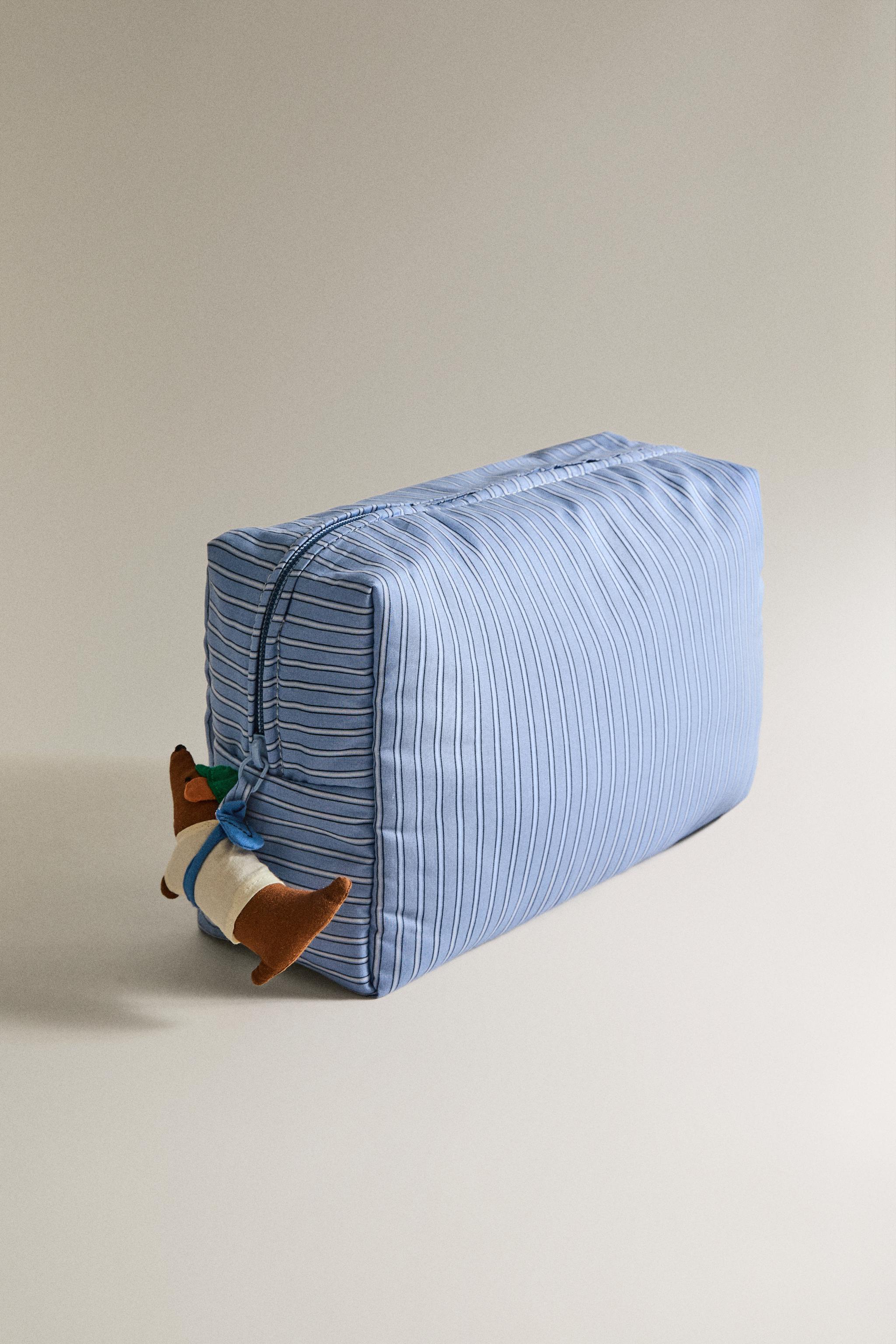CHILDREN'S DOG TOILETRY BAG — Blue