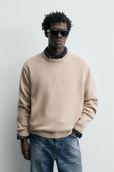 ÁO LEN COTTON DỆT KIM - Nâu vàng từ Zara